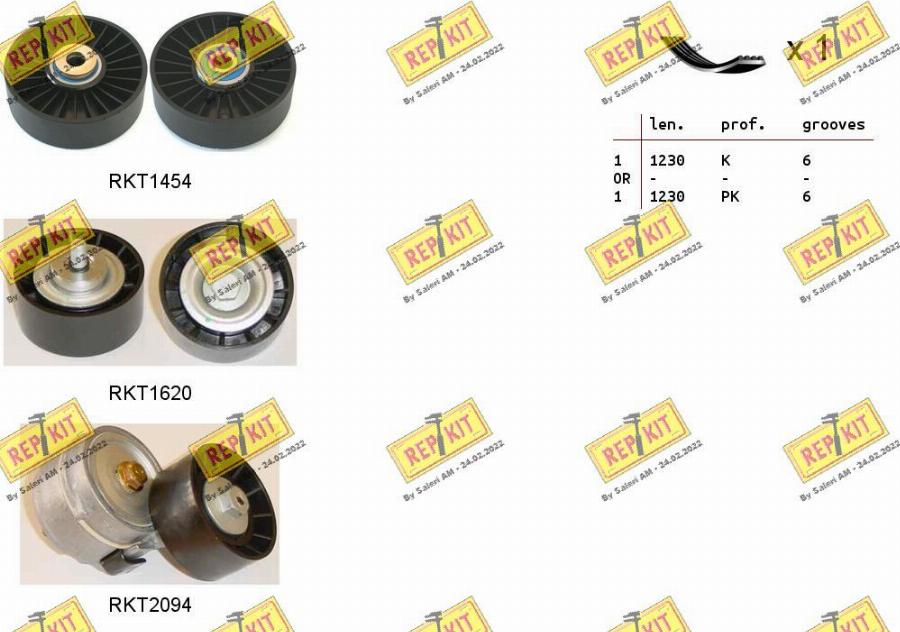 REPKIT RKTA0059 - Поликлиновый ременный комплект autosila-amz.com