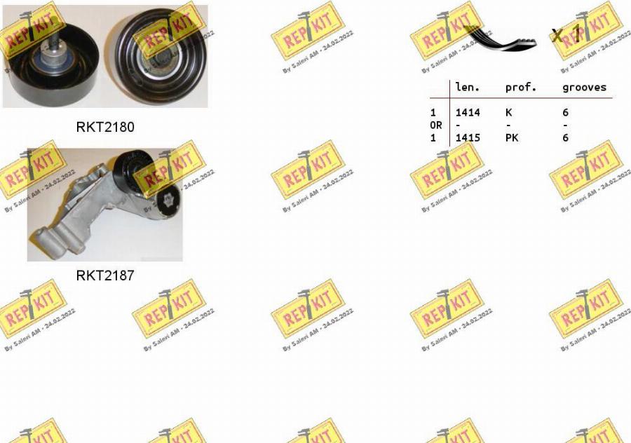 REPKIT RKTA0061 - Поликлиновый ременный комплект autosila-amz.com