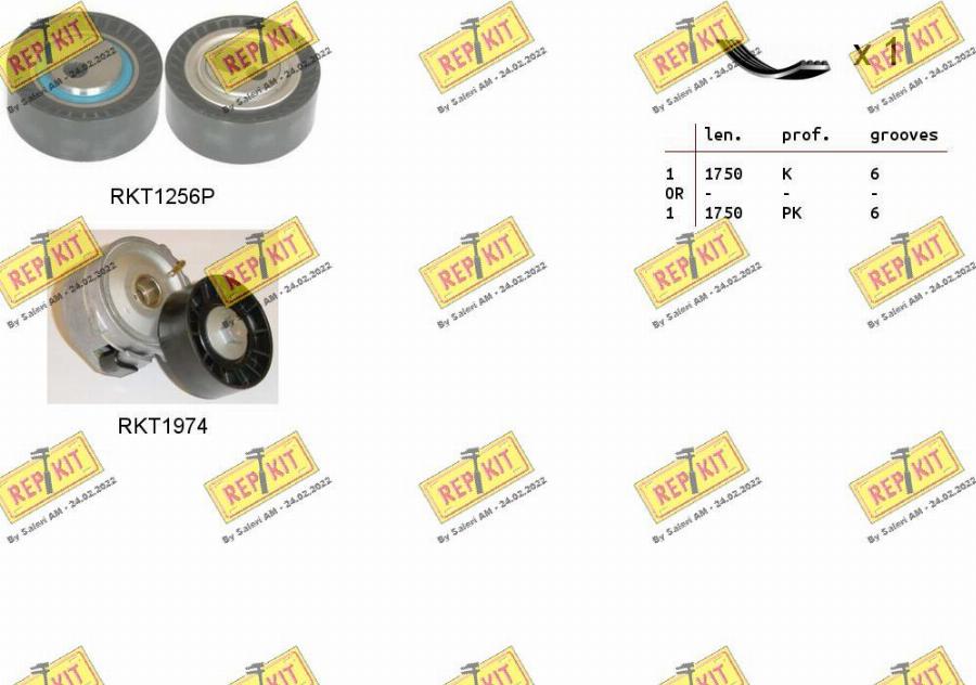 REPKIT RKTA0031 - Поликлиновый ременный комплект autosila-amz.com