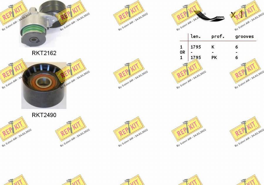 REPKIT RKTA0024 - Поликлиновый ременный комплект autosila-amz.com