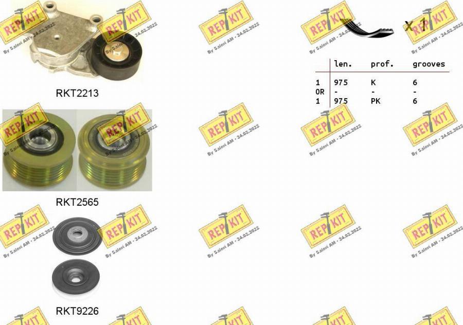 REPKIT RKTA0111 - Поликлиновый ременный комплект autosila-amz.com