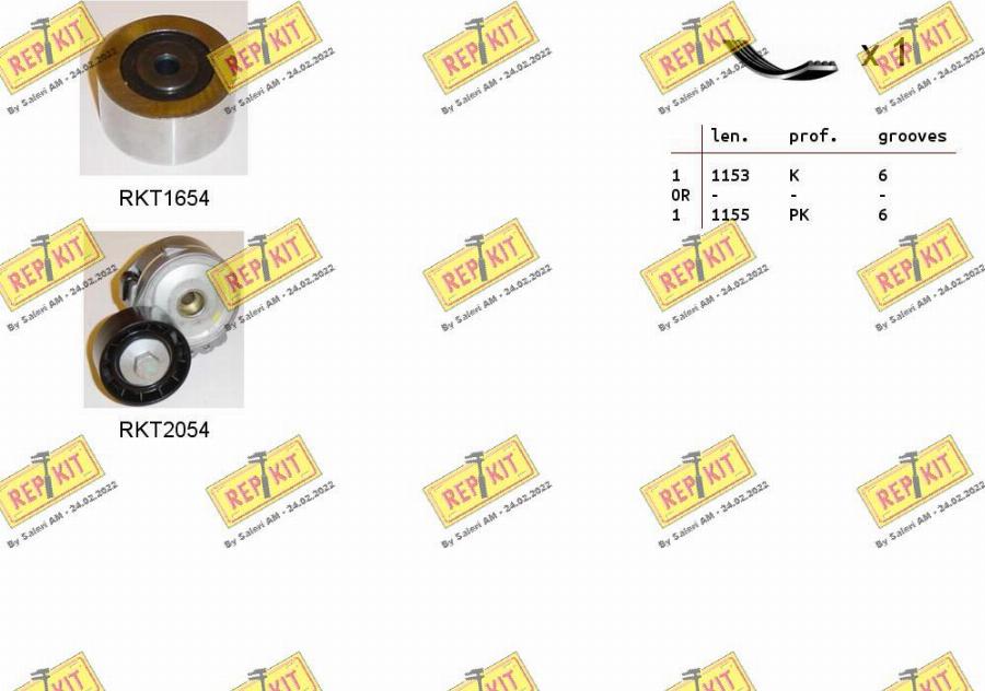 REPKIT RKTA0132 - Поликлиновый ременный комплект autosila-amz.com