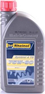 Rheinol 75W90GL45S1 - Заменен на xrl-30645,180 Synkrol 4.5 75w90 GL-4/5 син. (1L) autosila-amz.com