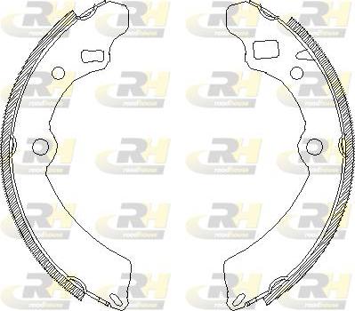 Roadhouse 4504.00 - Тормозные башмаки, барабанные autosila-amz.com