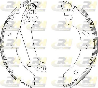 Roadhouse 4670.01 - Тормозные башмаки, барабанные autosila-amz.com