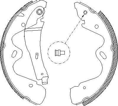 Alpha Brakes HST-NS-054 - Комплект тормозных колодок, барабанные autosila-amz.com