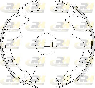 Roadhouse 4188.01 - Тормозные башмаки, барабанные autosila-amz.com