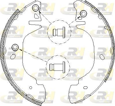 Roadhouse 4305.00 - Тормозные башмаки, барабанные autosila-amz.com