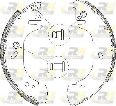 Roadhouse 4306.00 - Тормозные башмаки, барабанные autosila-amz.com