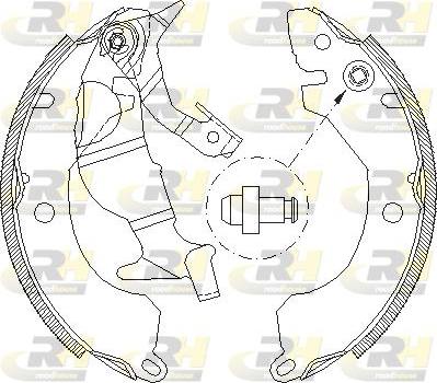 Roadhouse 4371.00 - Тормозные башмаки, барабанные autosila-amz.com