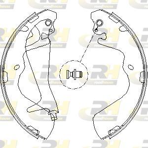 Roadhouse 4215.00 - Тормозные башмаки, барабанные autosila-amz.com