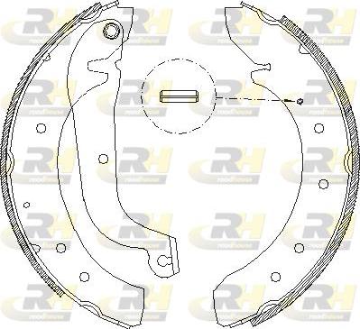 Roadhouse 4719.01 - Тормозные башмаки, барабанные autosila-amz.com