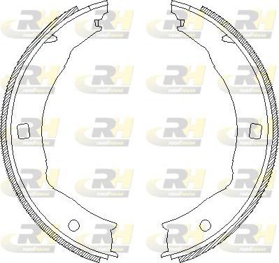 Roadhouse 4717.00 - Колодки торм. бараб. Pe 406 95-04 autosila-amz.com