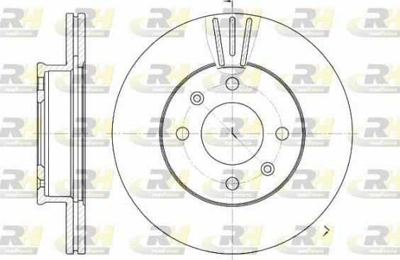 Roadhouse 6958.10 - Тормозной диск autosila-amz.com