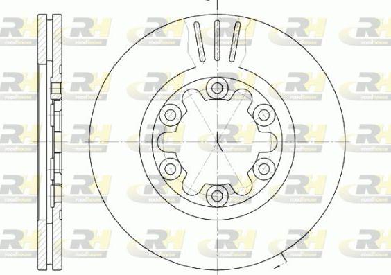 Roadhouse 6957.10 - Тормозной диск autosila-amz.com