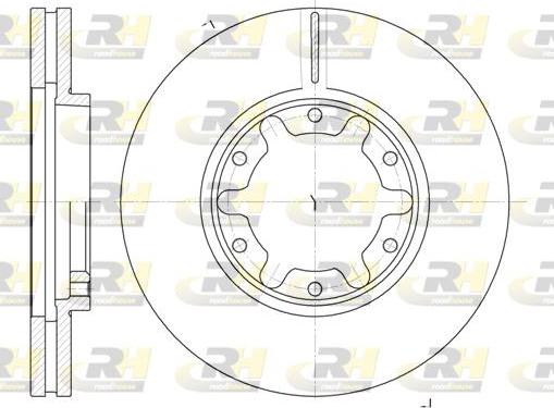 Roadhouse 6925.10 - Тормозной диск autosila-amz.com