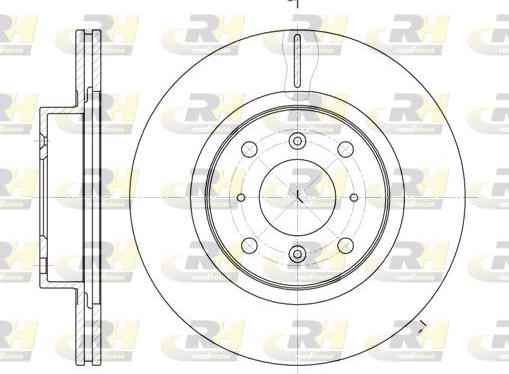 Roadhouse 6484.10 - Тормозной диск autosila-amz.com