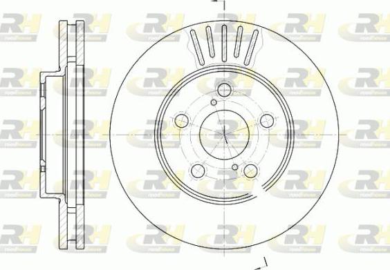 Roadhouse 6542.10 - Тормозной диск autosila-amz.com