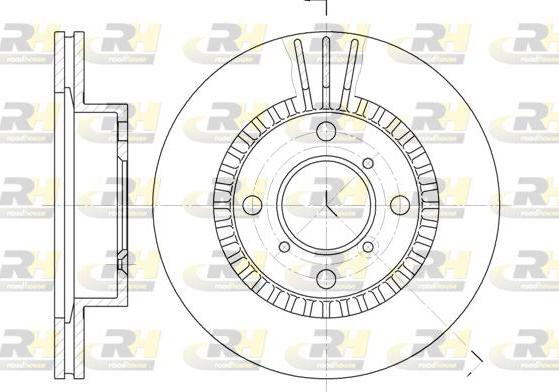 Roadhouse 6553.10 - Тормозной диск autosila-amz.com