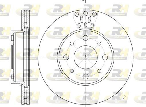 Roadhouse 6517.10 - Тормозной диск autosila-amz.com