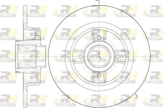 Roadhouse 6698.20 - Тормозной диск autosila-amz.com