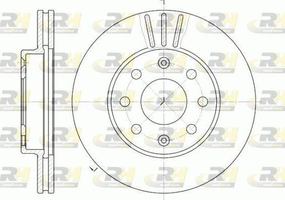 Roadhouse 6655.10 - Тормозной диск autosila-amz.com