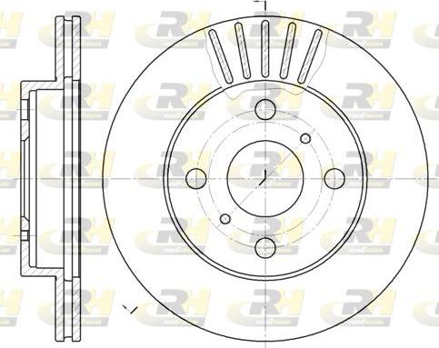 Roadhouse 6618.10 - Тормозной диск autosila-amz.com