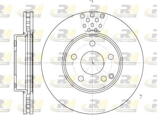 Roadhouse 6676.10 - Тормозной диск autosila-amz.com