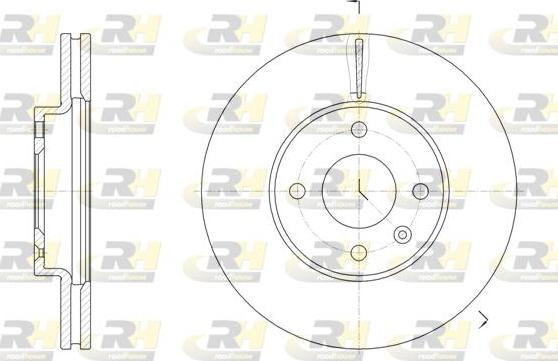 Roadhouse 61456.10 - Тормозной диск autosila-amz.com