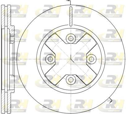 Roadhouse 6145.10 - Тормозной диск autosila-amz.com