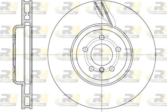 Roadhouse 61598.11 - Тормозной диск autosila-amz.com