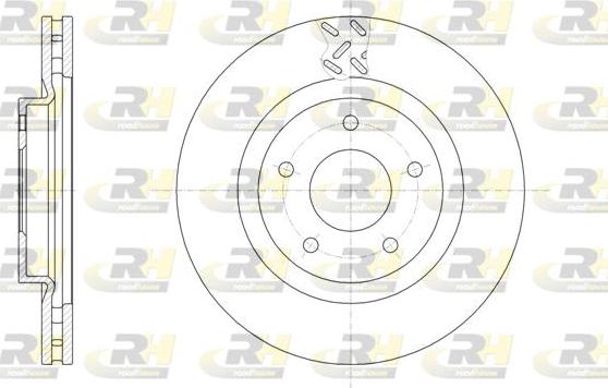 Roadhouse 61553.10 - Тормозной диск autosila-amz.com