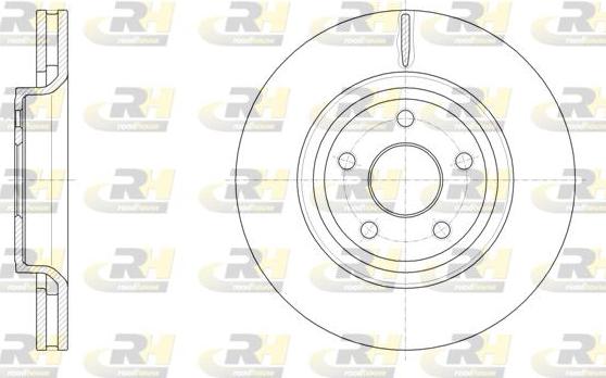 Roadhouse 61512.10 - Диск торм.передн. JEEP GRAND CHEROKEE IV (11/10-) autosila-amz.com