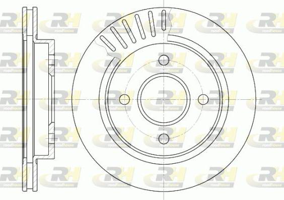 Roadhouse 6160.10 - Тормозной диск autosila-amz.com