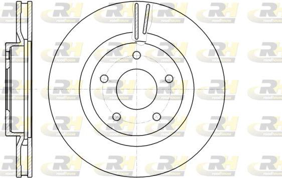 Roadhouse 61087.10 - Тормозной диск autosila-amz.com