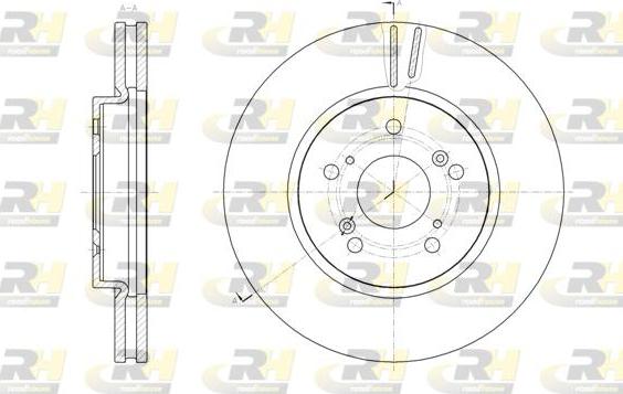 Roadhouse 61825.10 - Тормозной диск autosila-amz.com