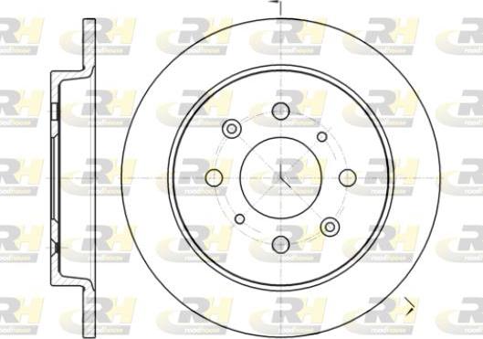 Roadhouse 61395.00 - Диск торм. HONDA Jazz III autosila-amz.com