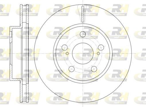 Roadhouse 61250.10 - Тормозной диск autosila-amz.com