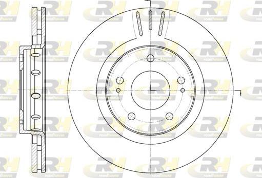 Roadhouse 6896.10 - Тормозной диск autosila-amz.com