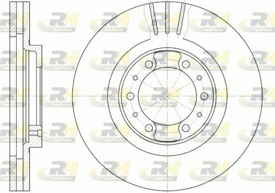 Roadhouse 6868.10 - Тормозной диск autosila-amz.com