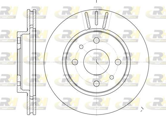 Roadhouse 6829.10 - Тормозной диск autosila-amz.com