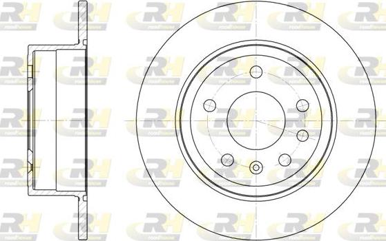 Roadhouse 6249.00 - Тормозной диск autosila-amz.com