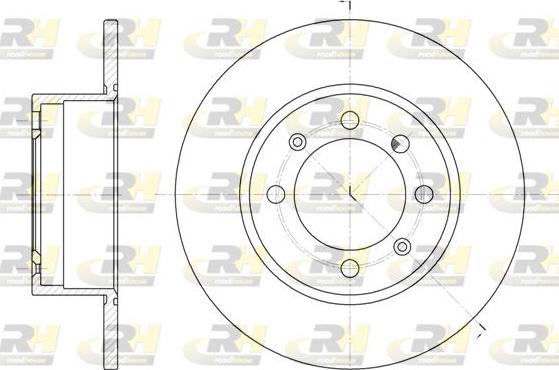 Roadhouse 6248.00 - Тормозной диск autosila-amz.com