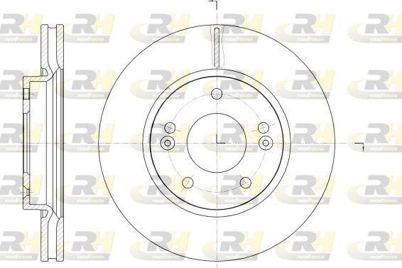 Roadhouse 62523.10 - Тормозной диск autosila-amz.com