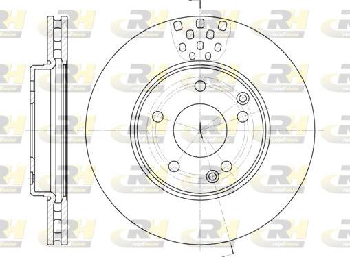 Roadhouse 6751.10 - Тормозной диск autosila-amz.com