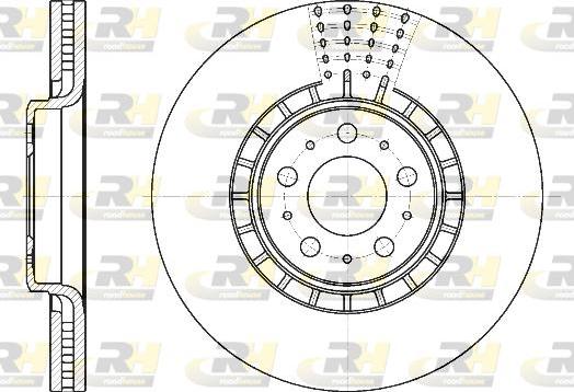 Roadhouse 6768.10 - Тормозной диск autosila-amz.com