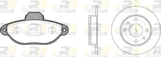 Roadhouse 8414.00 - Дисковый тормозной механизм, комплект autosila-amz.com