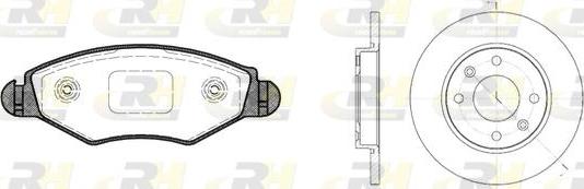 Roadhouse 8643.04 - Дисковый тормозной механизм, комплект autosila-amz.com