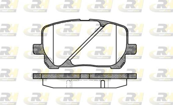 Roadhouse 2954.00 - Тормозные колодки, дисковые, комплект autosila-amz.com