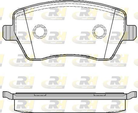 Roadhouse 2987.00 - Тормозные колодки, дисковые, комплект autosila-amz.com